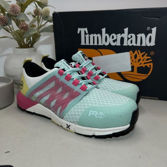 Timberland PRO Radius Composite Safety Toe Sneakers Multicolor Women's 9m - Picture 1 of 10